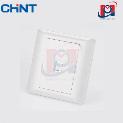 NEW7-G20300A - Bộ ổ cắm điện thoại đơn màu trắng - Chint - 737502