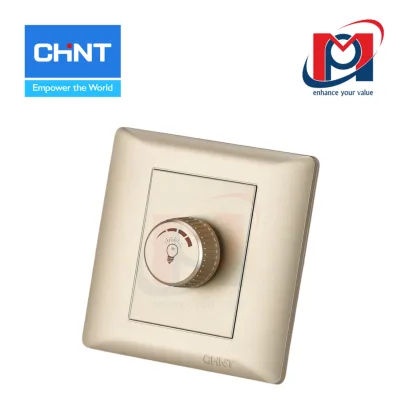 NEW7-G30512A - Dimmer điều chỉnh đèn 500W màu vàng - Chint - 737485