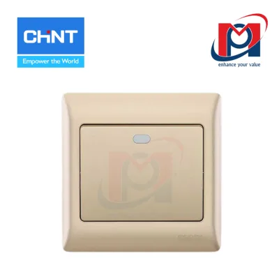 NEW7-G00202A - Bộ công tắc đơn 2 chiều 10AX 250V màu vàng - Chint - 737452