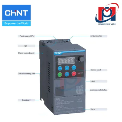 Bộ biến tần 2.2kW- NVF5-2.2/TS4-B - Chint - 202567