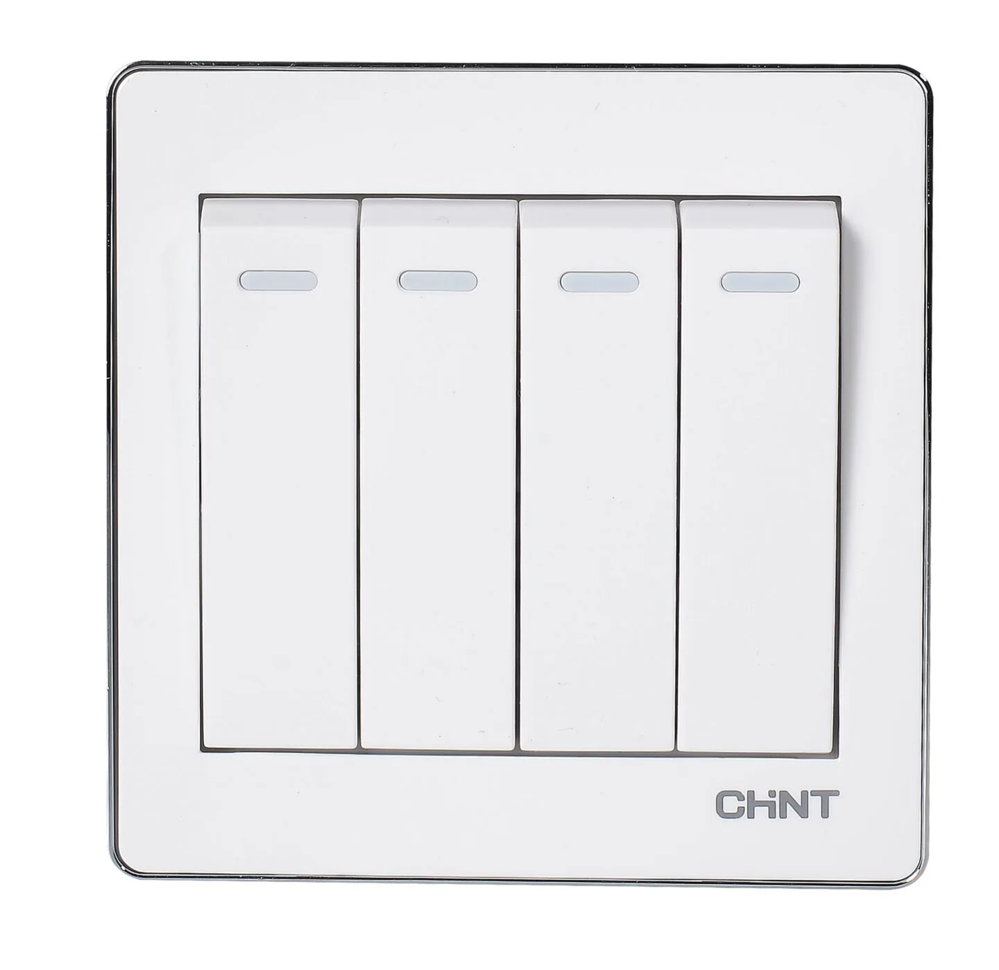 NEW6-D00700 - Bộ công tắc bốn 1 chiều 10AX 250V màu trắng - Chint - 722402