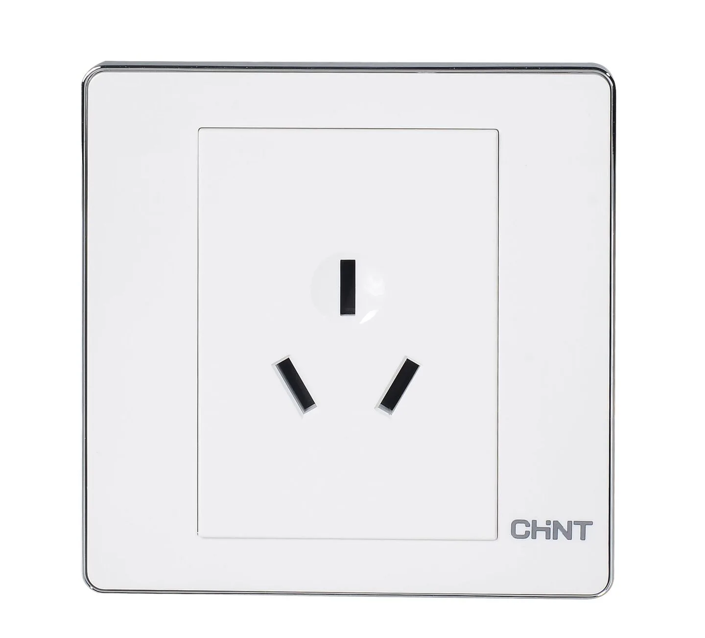 NEW6-D10910 - Ổ cắm đơn ba chấu 13A 250V màu trắng - Chint - 722479