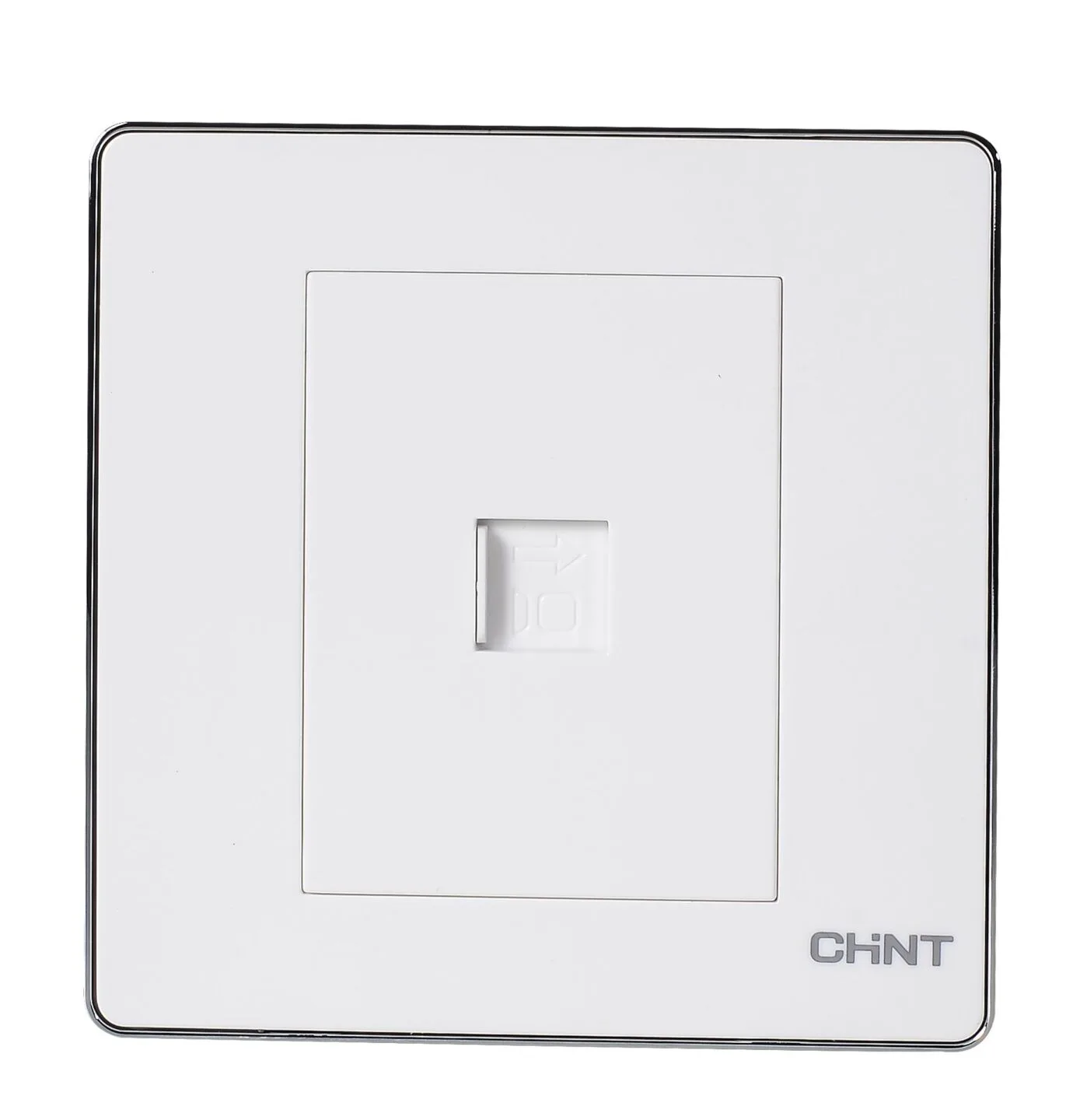 NEW6-D20400 - Bộ ổ cắm mạng đơn Cat 5 màu trắng - Chint - 722423