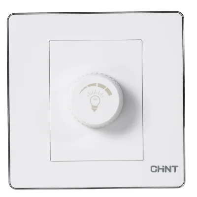 NEW6-D30510 - Dimmer điều chỉnh đèn 500W màu trắng - Chint -  722447