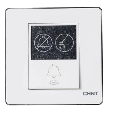 NEW6-D32300 - Bộ công tắc chuông “ Không làm phiền”, “ Xin dọn phòng” màu trắng - Chint - 722468
