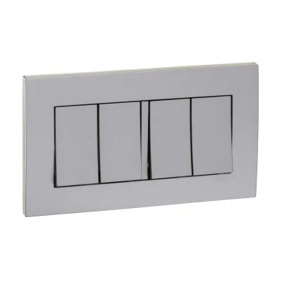 Công tắc bốn 2 chiều 16A Vivace - Schneider - Màu Bạc - KB34_AS