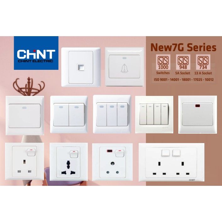 Dòng công tắc, ổ cắm NEW7-G