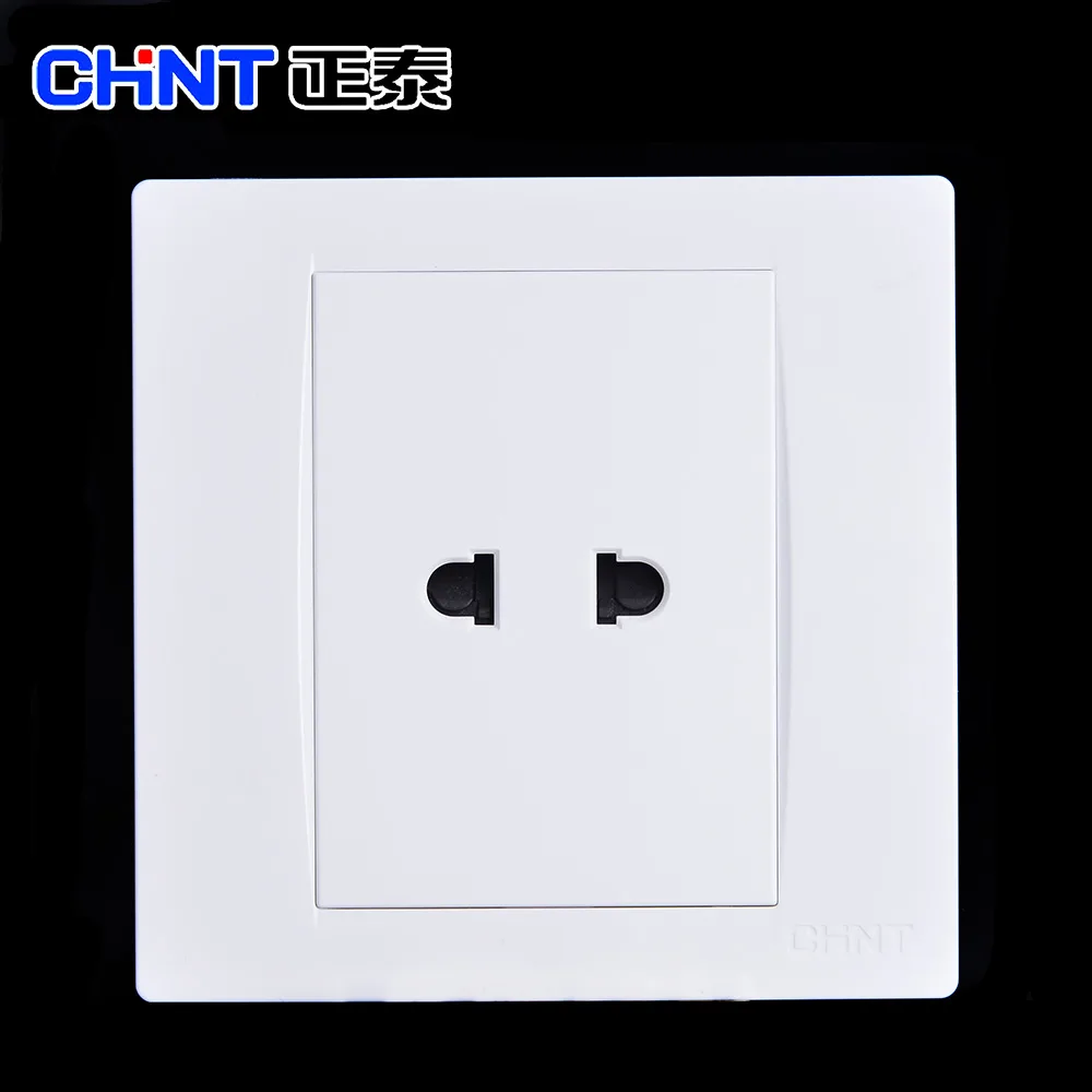 NEW7-G102 - Bộ ổ cắm đơn 2 chấu 10A 250V màu trắng - Chint - 737076