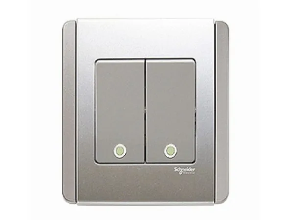 Công tắc đôi 1 chiều NEO - Schneider - E3032V1_FGGS_G19