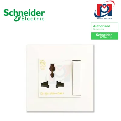 Ổ cắm đơn 3 chấu 13A Vivace - Schneider - Màu Trắng - KB113LS_WE_G19