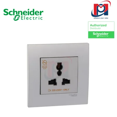 Ổ cắm đa năng 13A Vivace - Schneider - Màu Bạc - KB413S_AS_G19