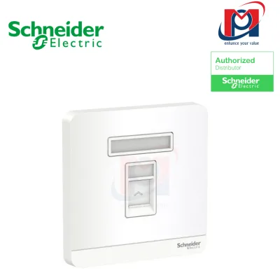 Bộ ổ cắm điện thoại đơn AvatarOn - Schneider - E8331RJS4_WE_G19 - E8331RJS4_WG_G19 - E8331RJS4_WD_G19