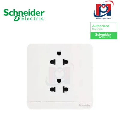 Bộ ổ cắm đôi 3 chấu AvatarOn - Schneider - E83426UES2_WE_G19 - E83426UES2_WG_G19 - E83426UES2_WD_G19
