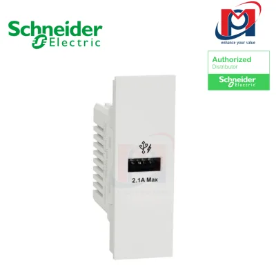 Ổ cắm sạc đơn USB type A, 2.1A AvatarOn A - Schneider - M3T_USB_WE
