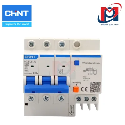 Áp chống dòng rò NXBLE-63 3P+N C50 30mA 6kA - Chint - 982117