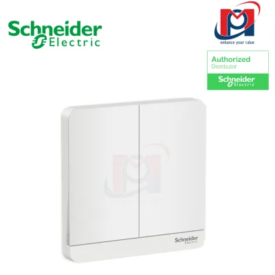 Bộ công tắc đôi 1 chiều 16AX, có đèn LED AvatarOn - Schneider - E8332L1LED_WE_G19 - E8332L1LED_WG_G19 - E8332L1LED_WD_G19