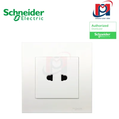 Ổ cắm đơn 2 chấu 10A Vivace - Schneider - Màu trắng - KB426US_WE_G19