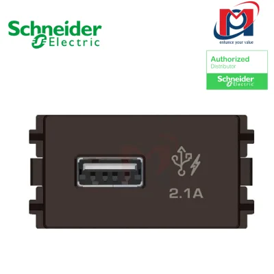Ổ cắm sạc USB đơn 2.1A Zencelo A - Schneider - màu đồng - 8431USB_BZ