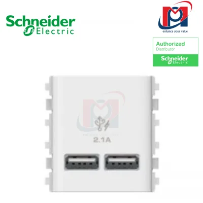 Bộ ổ sạc USB Zencelo A - Schneider - 8432USB_WE