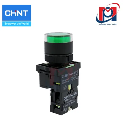 Nút nhấn có đèn NP2-EW3361 230V LED - Chint - 574740