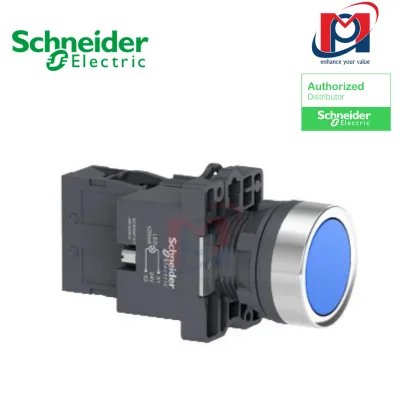 Nút nhấn có đèn báo Ø 22 Schneider XA2EW36B1