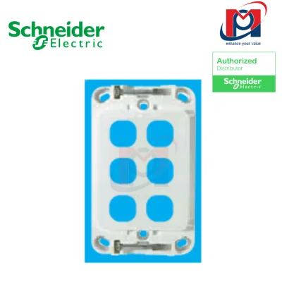 Mặt công tắc 6 lỗ - Schneider - 2036VHGA_G19