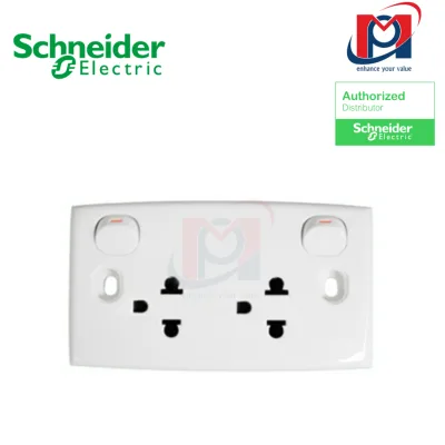 Ổ cắm đôi 3 chấu có công tắc -  Schneider - E25UES_G19