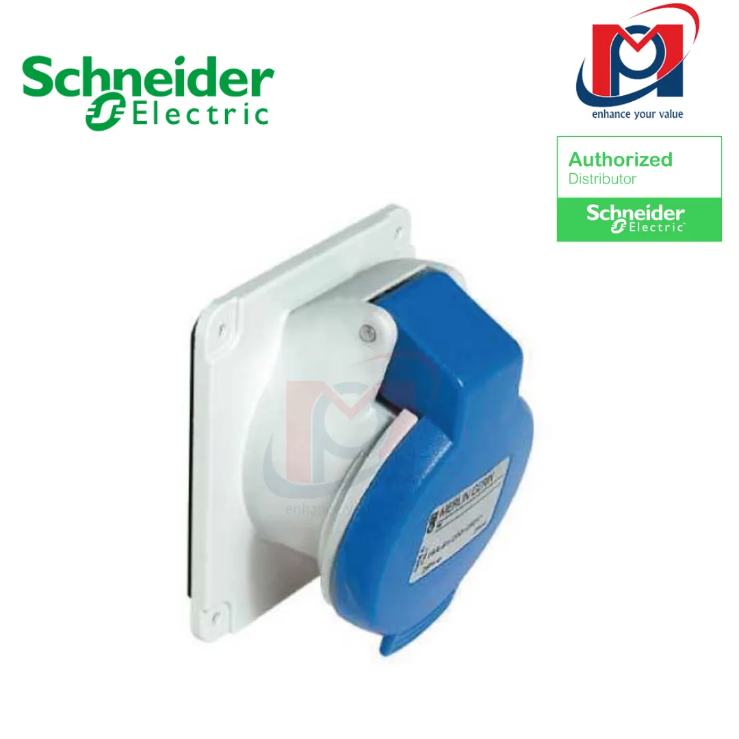 Ổ cắm gắn âm dạng nghiêng 3P 16A 6H IP44 - Schneider - PKF16F423
