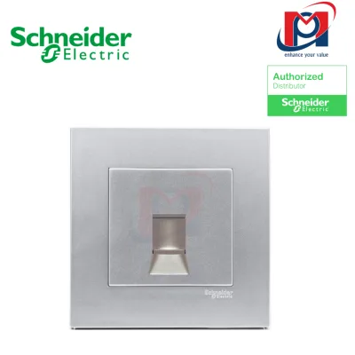 Bộ ổ cắm mạng Cat5e với shutter Vivace - Schneider - Màu Bạc - KB31RJ5E_AS