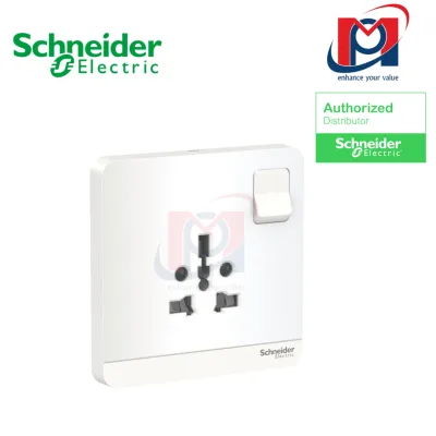 Bộ ổ cắm đơn đa năng 16A, có công tắc AvatarOn - Schneider - E8315TS_WE_G19 - E8315TS_WG_G19