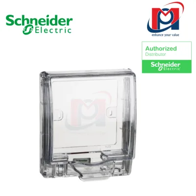 Mặt che (không đế) phòng thấm nước mặt đơn cho ổ cắm - Schneider - Màu Trắng - ET223R_TR