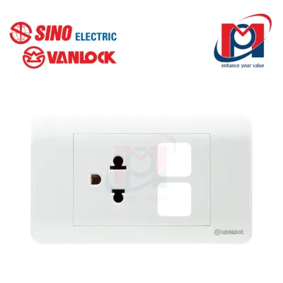 Ổ cắm đơn 3 chấu 16A với 2 lỗ - Sino Vanlock - ZLSUE/XX