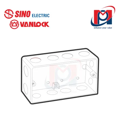 Đế âm nhựa tự chống cháy - Sino Vanlock - ET257