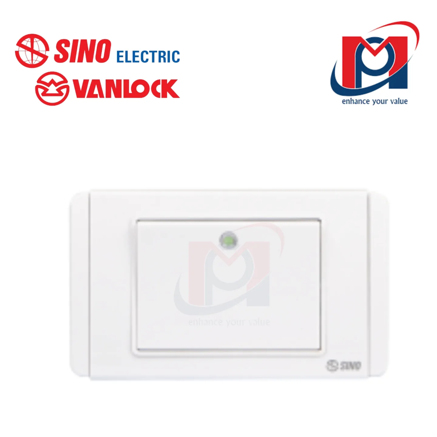 Công tắc đơn 1 chiều - Sino Vanlock - S68D1