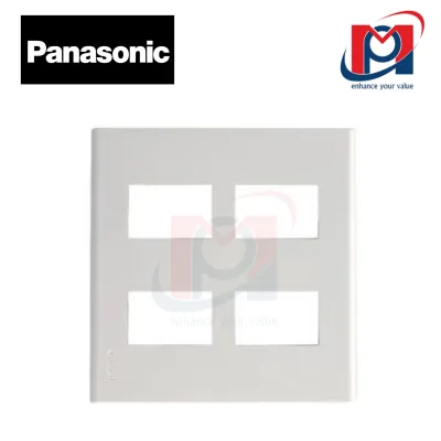 Mặt góc vuông dùng cho 4 thiết bị - màu trắng - Panasonic - WEG6804SW