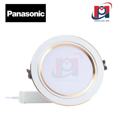 Đèn downlight LED Phi 110 9W 6500K viền vàng - Panasonic - NSD096G110