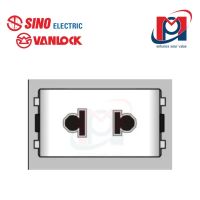 Ổ cắm 2 chấu - Sino Vanlock - SCU