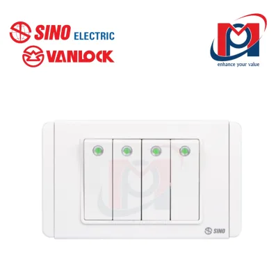 Công tắc bốn 1 chiều - Sino Vanlock - S68D4
