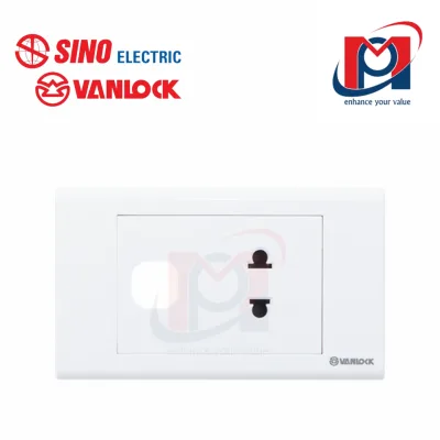 Ổ cắm đơn 2 chấu 16A 1 lỗ - Sino Vanlock - S18UX