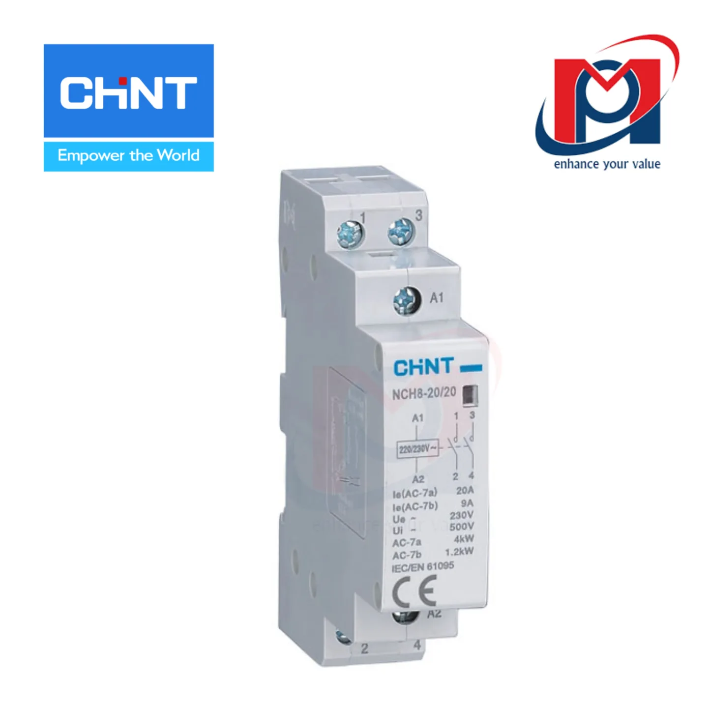 Khởi động từ Contactor NCH8-20/11 220/230V - CHINT - 256052