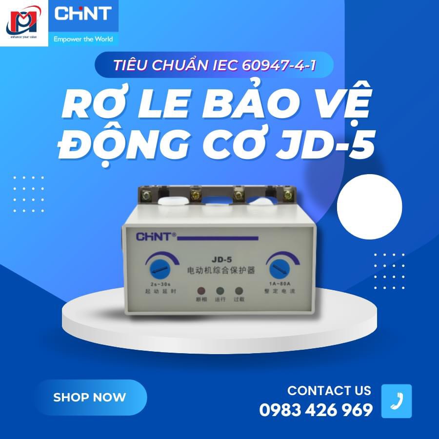 Relay bảo vệ động cơ JD-5