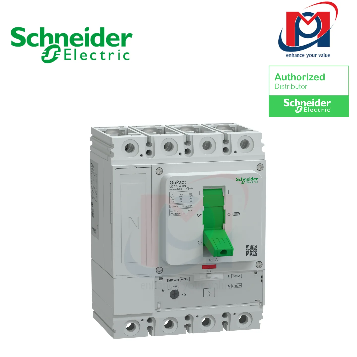 Cầu dao tự động MCCB GOPACT 800H 4P4D 800A TMD - Schneider - G80H4TM800