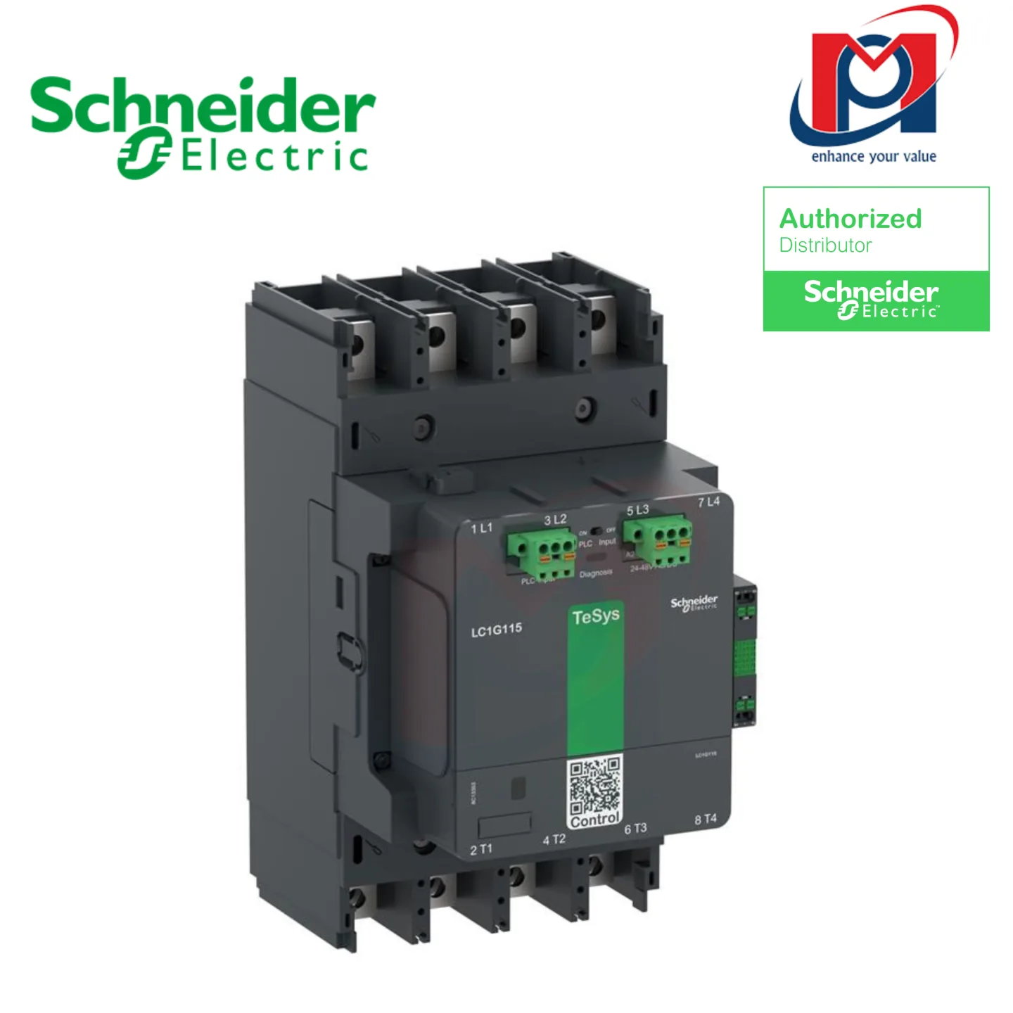 Khởi động từ ContactorTeSysGiga115 4PAdv200-500V ACDC - Schneider - LC1G1154LSEA
