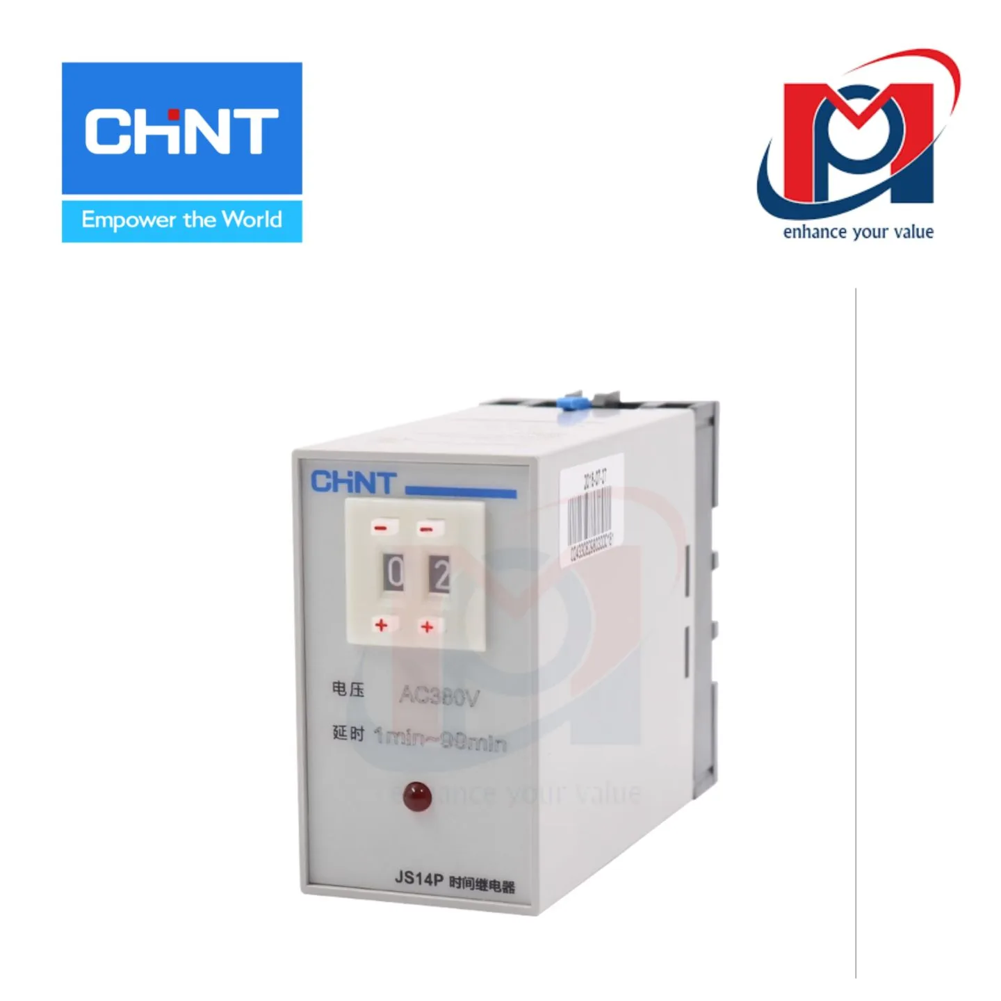 Relay trung gian CHINT JS14P 99min AC/DC100V-240V - CHINT - 298108