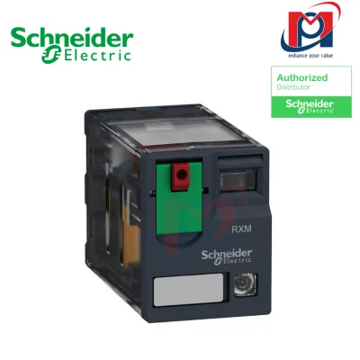 Rờ le kiếng Miniature 2CO 24VDC có đèn - Schneider - RXM2AB2BD