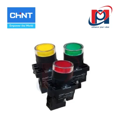 Nút nhấn có đèn NP2-EW3464 230V LED -  CHINT - 575325