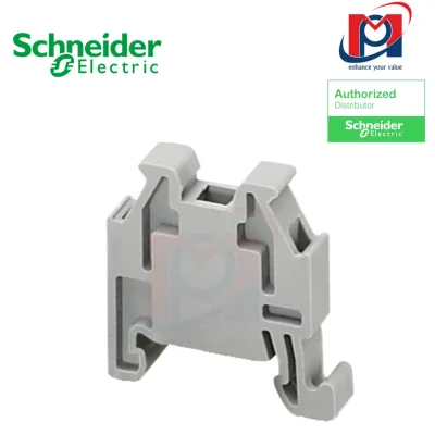 Miếng chặn đầu nối END BRACKET, SNAP-ON FOR 15MM DIN RAILS, -  Schneider - NSYTRAAB15