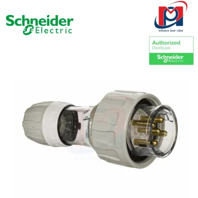 Phích cắm 5 chấu 500V 32A 5 pin plug IP66 grey -  Schneider - S56P532GY_G15