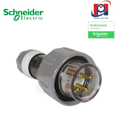 Phích cắm 4 chấu 500V 32A 4 pin plug IP66 grey -  Schneider - S56P432GY_G15