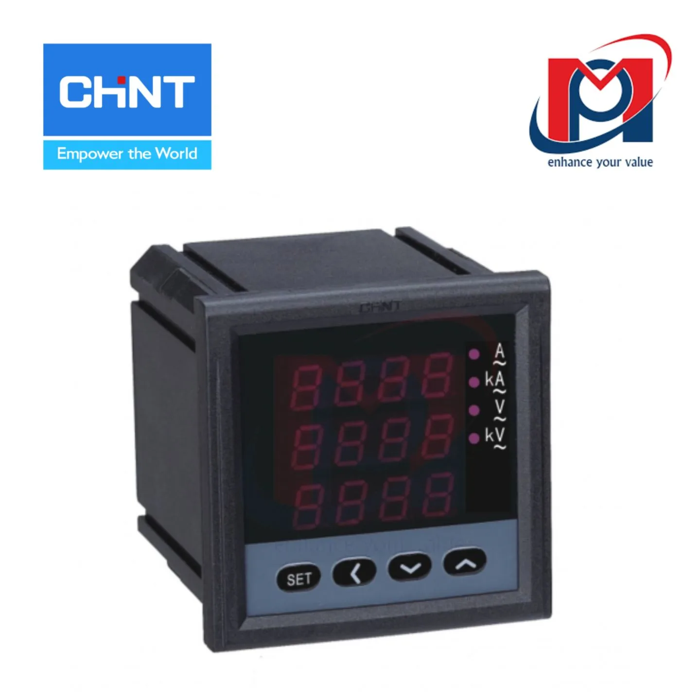 Đồng hồ đo điện PN666-3 380V 5A - CHINT - 139366